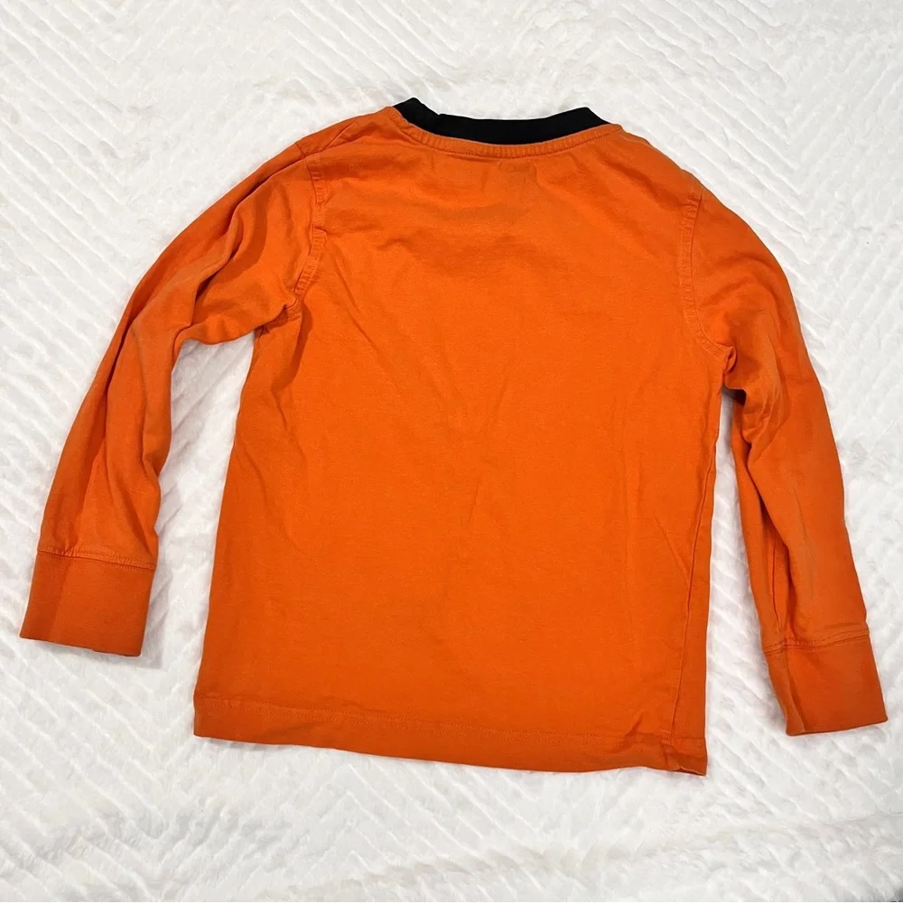 Gymboree Halloween‎ Skeleton Black Orange Tee Shirt size 6 8 ?